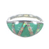Southwestern Opal And Turquoise Silver Jewelry Ring Size 5-1/2 AX82809
